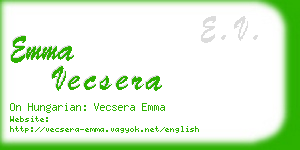 emma vecsera business card